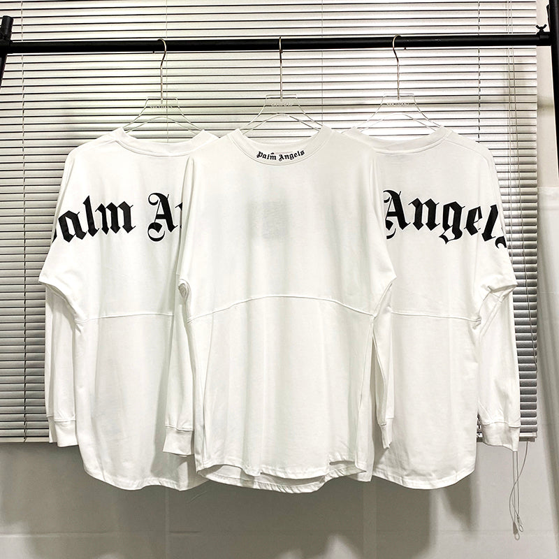 Palm Angels Logo Mock Neck Longsleeve T-Shirt