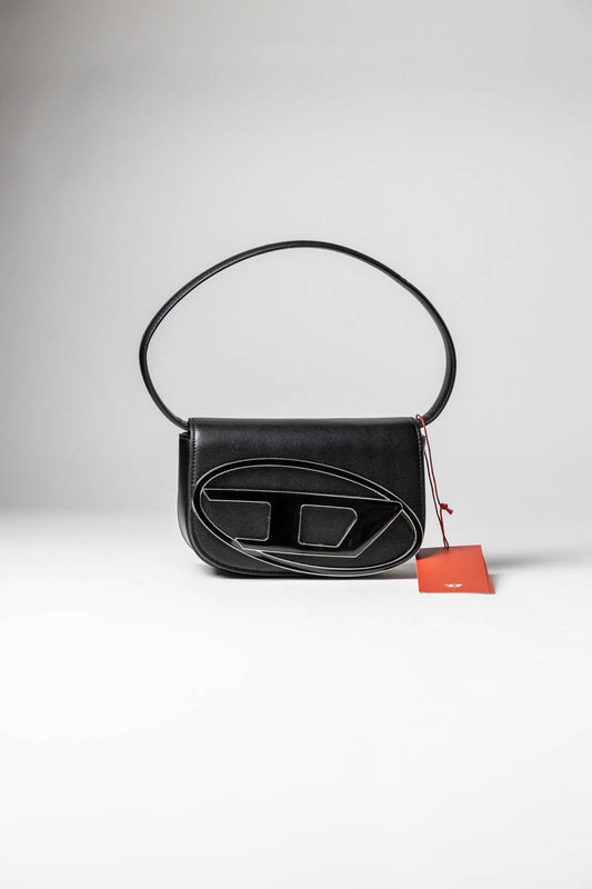 Diesel 1DR Iconic Bag D Logo Plaque Black