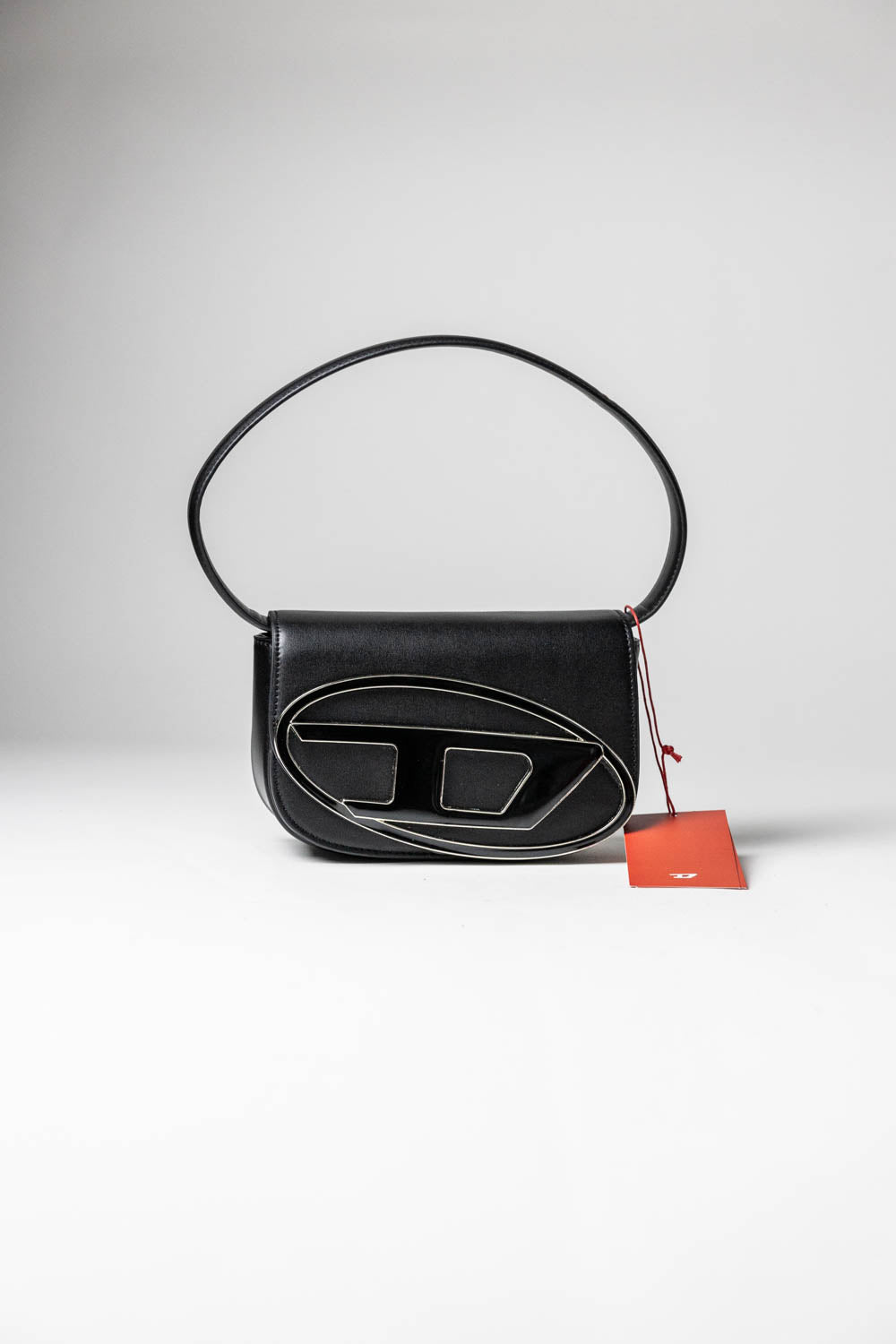 Diesel 1DR Iconic Bag D Logo Plaque Black