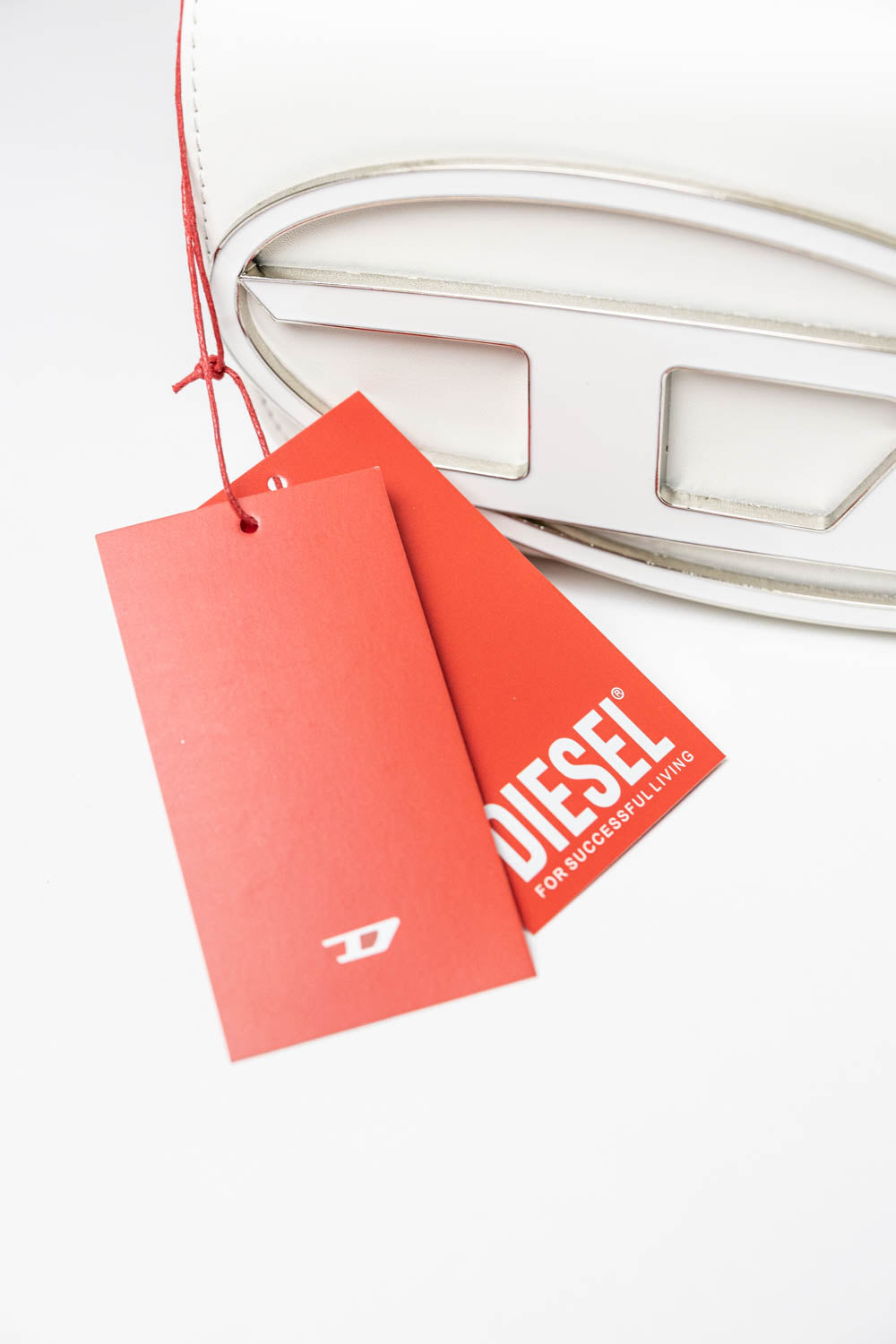 Diesel 1DR Shoulder Bag in White