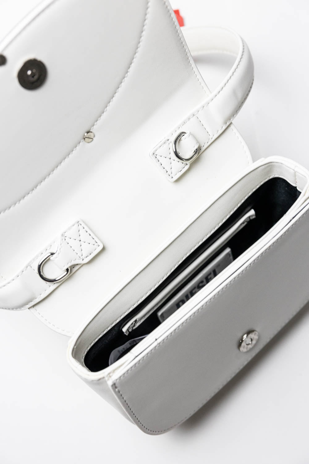 Diesel 1DR Shoulder Bag in White