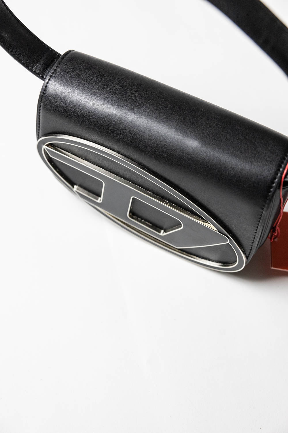 Diesel 1DR Iconic Bag D Logo Plaque Black