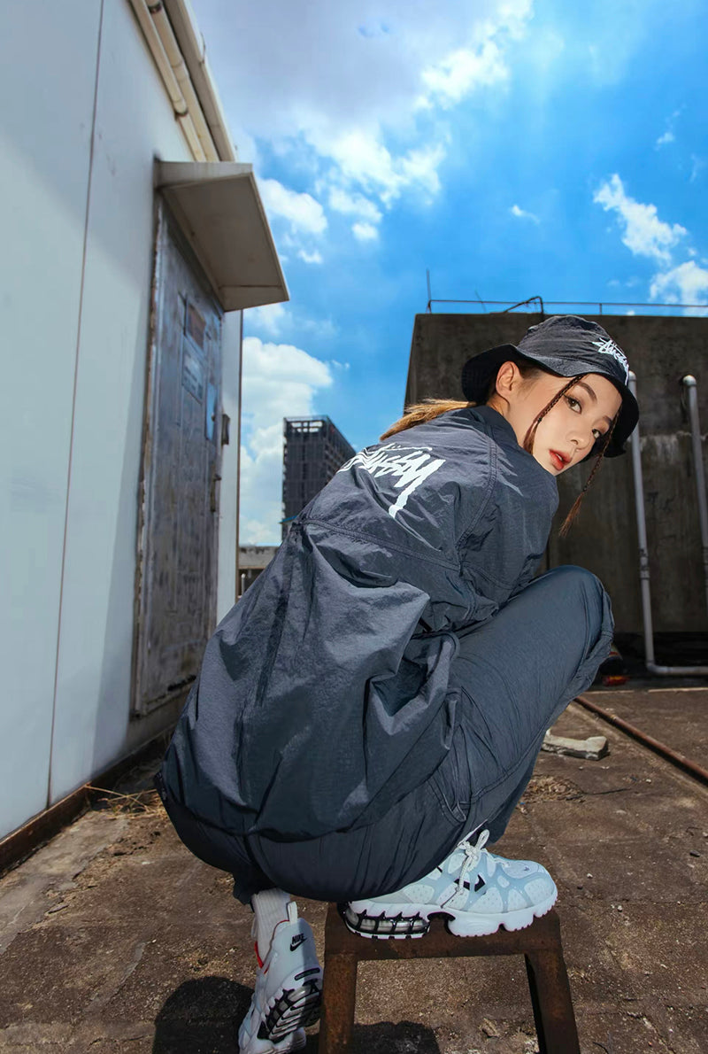 Nike x Stussy Windrunner Jacket Off Noir