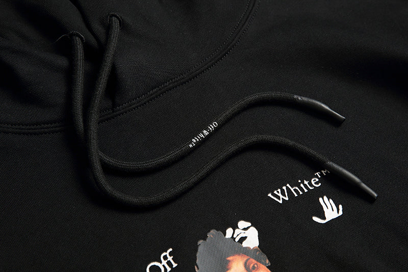 Off-White Caravaggio Boy Hoodie White Black