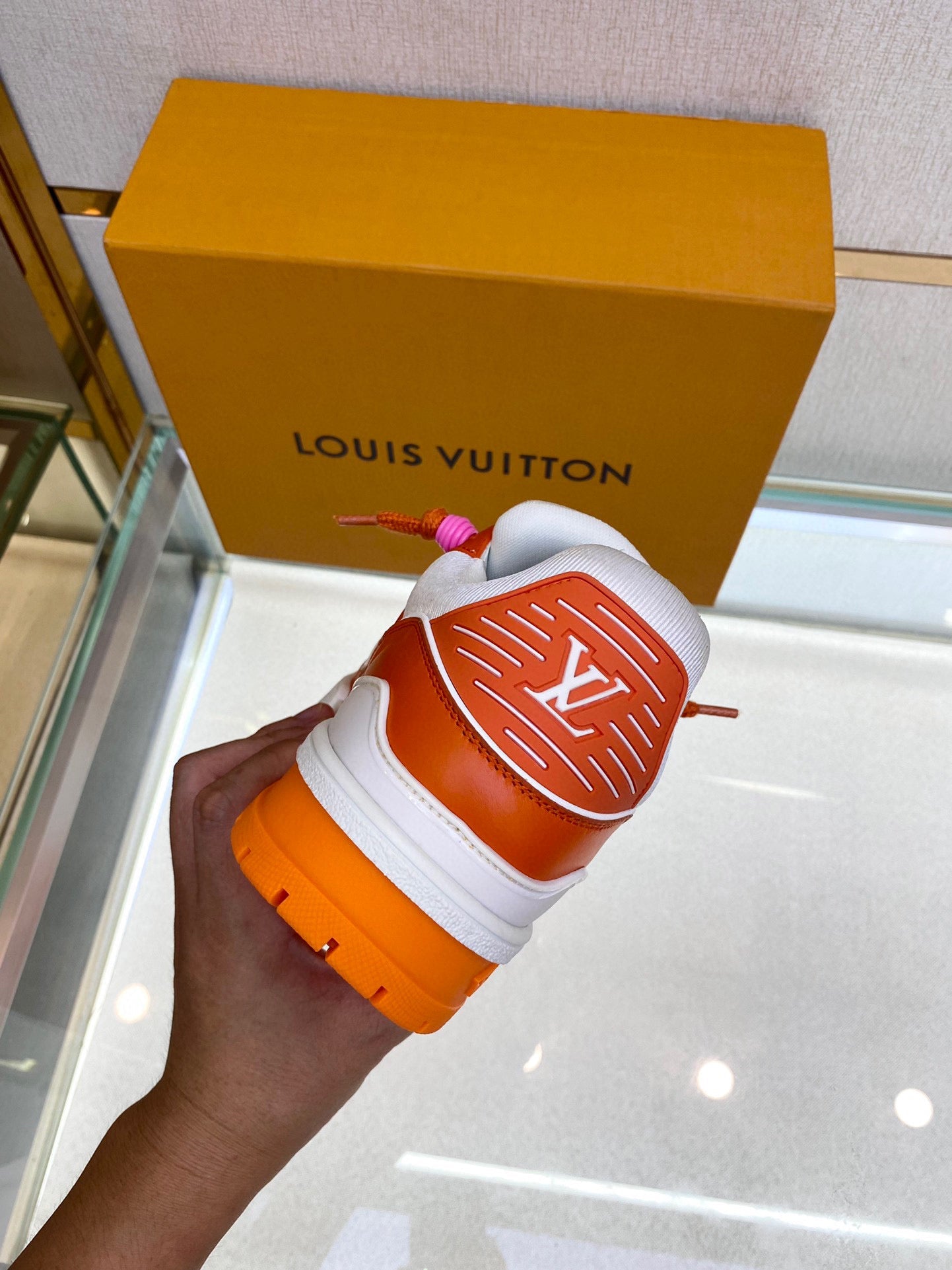 Louis Vuitton LV Trainer Maxi Orange