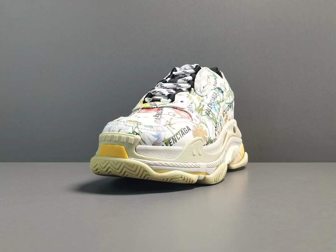 Gucci x Balenciaga Triple S 'The Hacker Project - Floral'