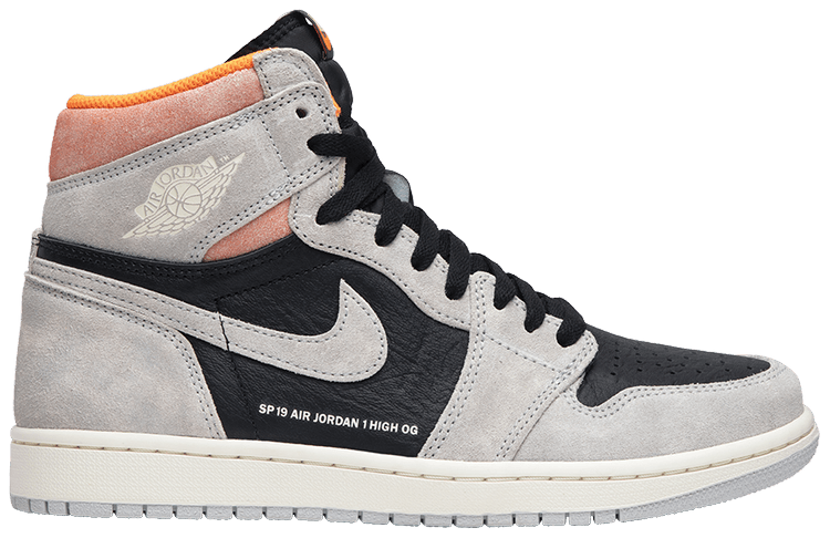 Jordan 1 Retro High Neutral Grey Hyper Crimson