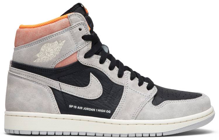 Jordan 1 Retro High Neutral Grey Hyper Crimson