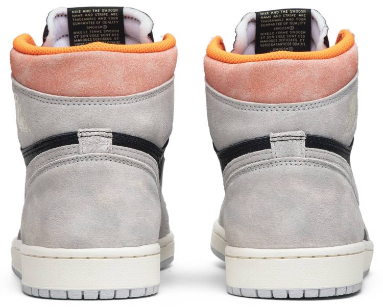 Jordan 1 Retro High Neutral Grey Hyper Crimson