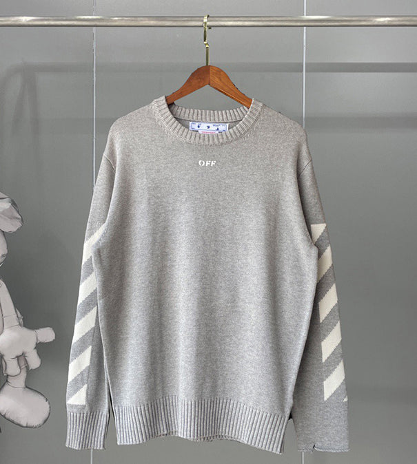 Off-White Diag Arrows Knit Sweater Black Red