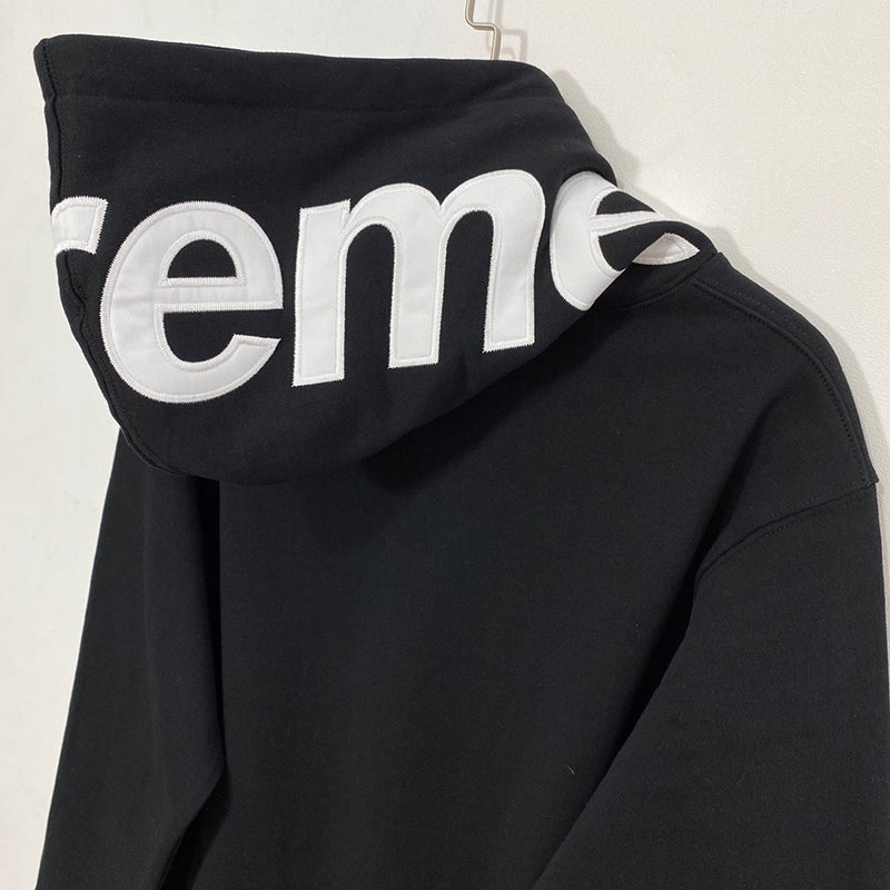Supreme Contrast Hooded Sweatshirt Black