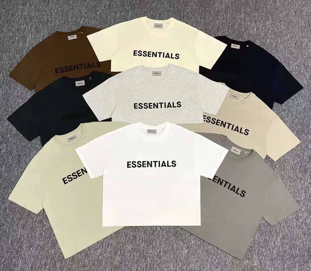Fear of God Essentials Boxy T-Shirt Applique Logo 'Taupe'