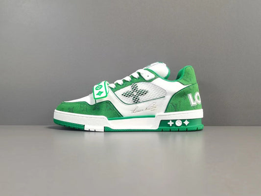 Louis Vuitton Trainer Monogram Denim Green