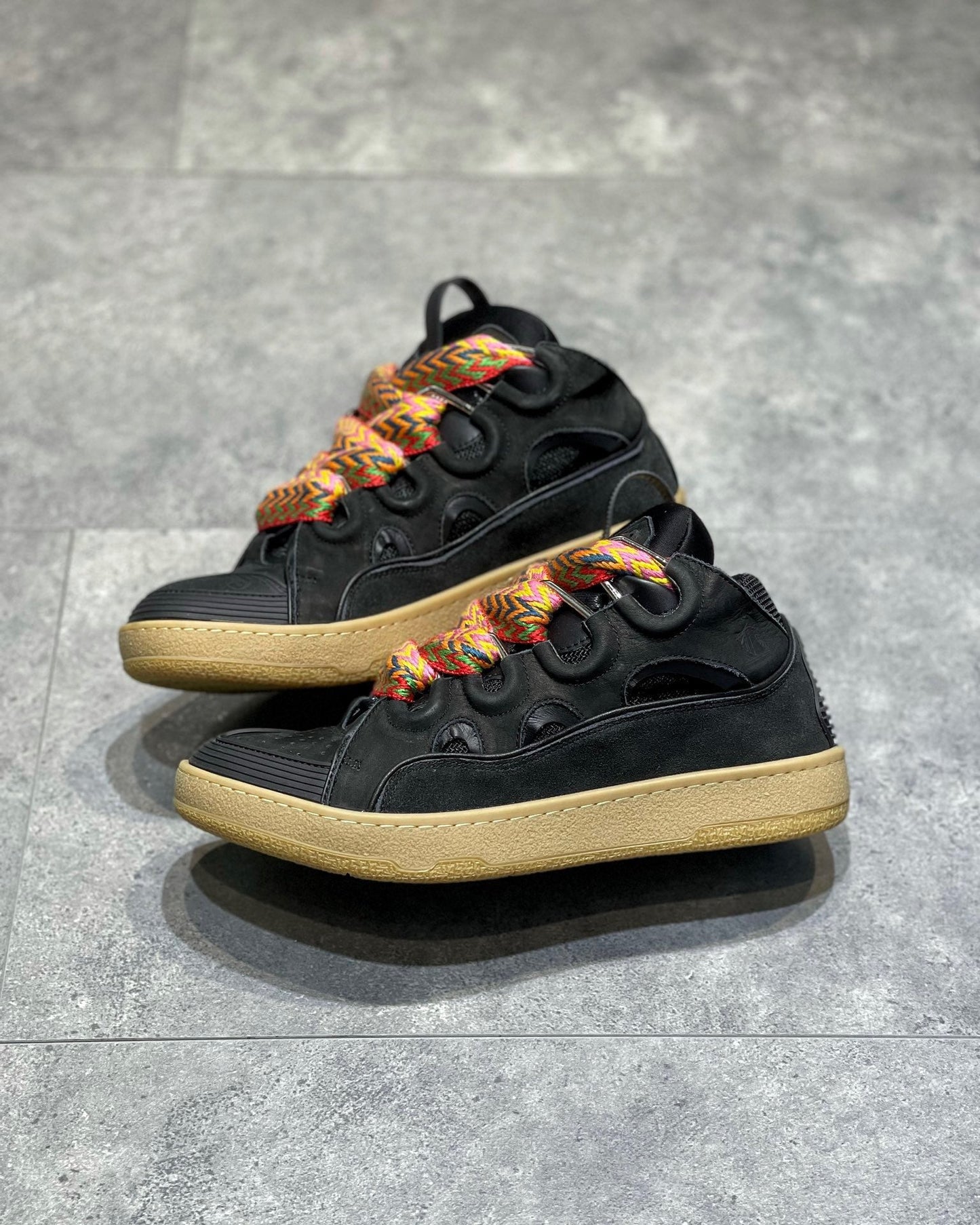 Lanvin Leather Curb Black
