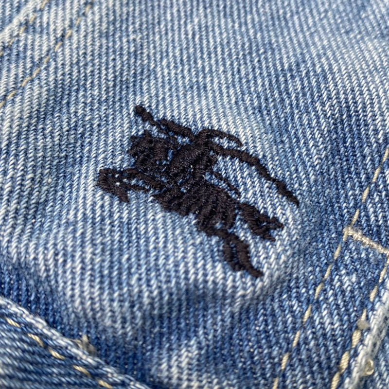Supreme Burberry Denim Trucker Jacket Washed Blue