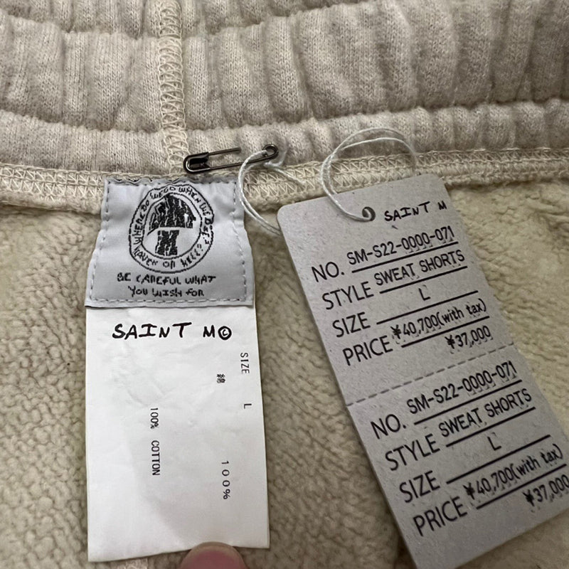 Saint Mxxxxxx x VLONE Sweat Shorts White