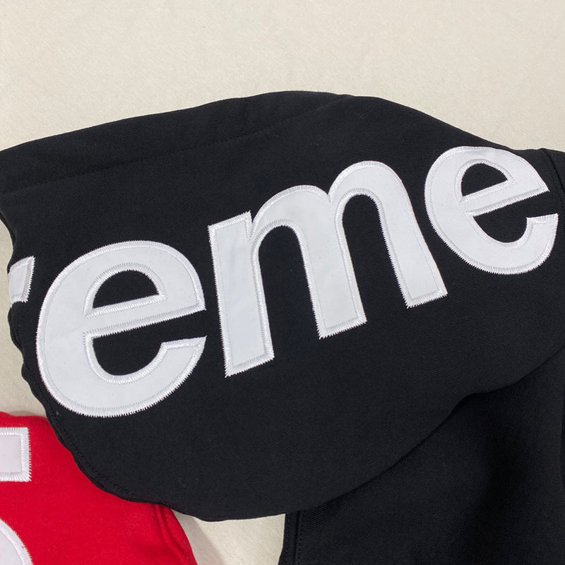 Supreme Contrast Hooded Sweatshirt Black