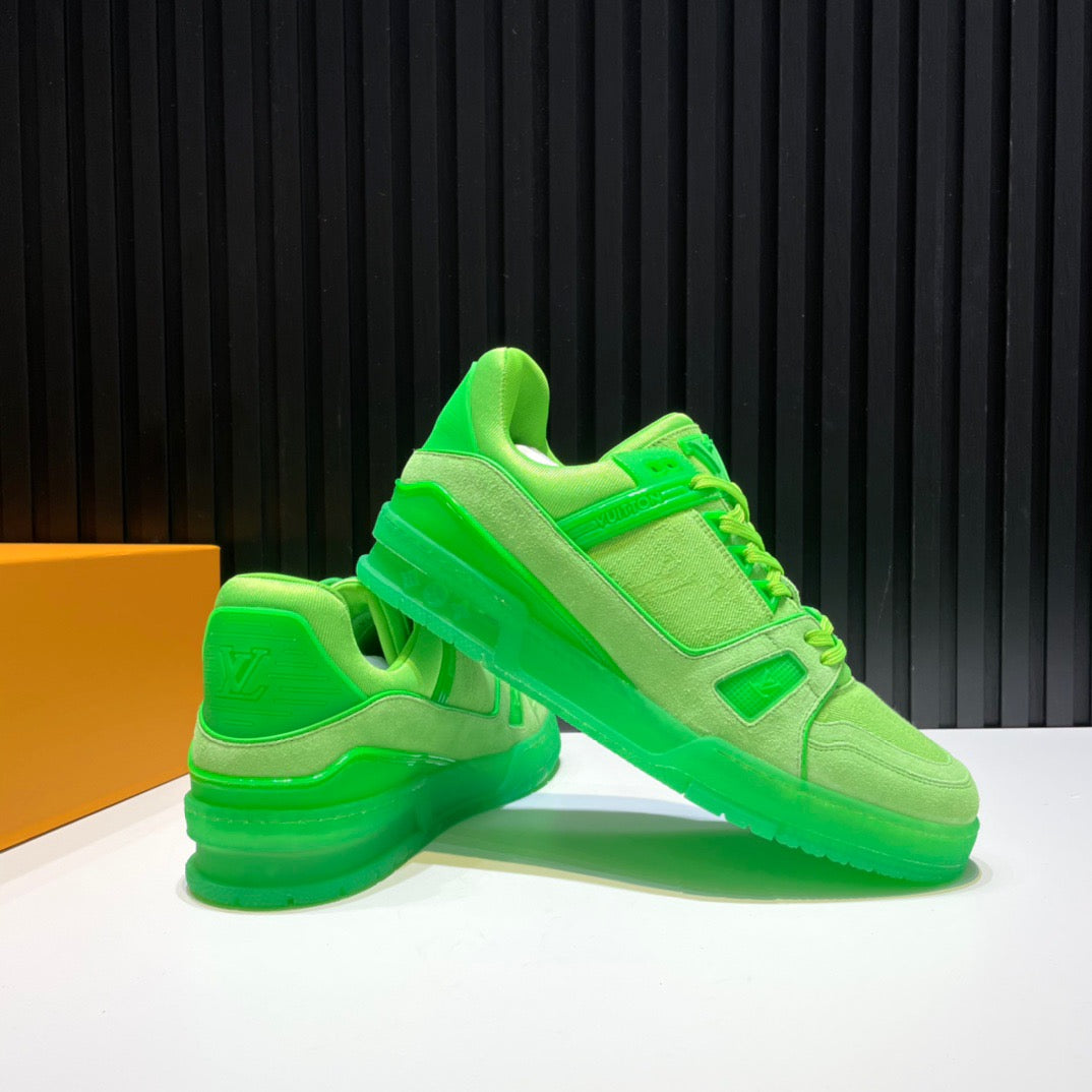 Louis Vuitton LV Trainer Fluroescent Green