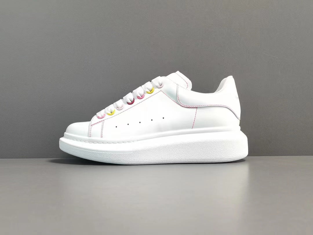 Alexander McQueen Wmns Oversized Sneaker 'White Rainbow'