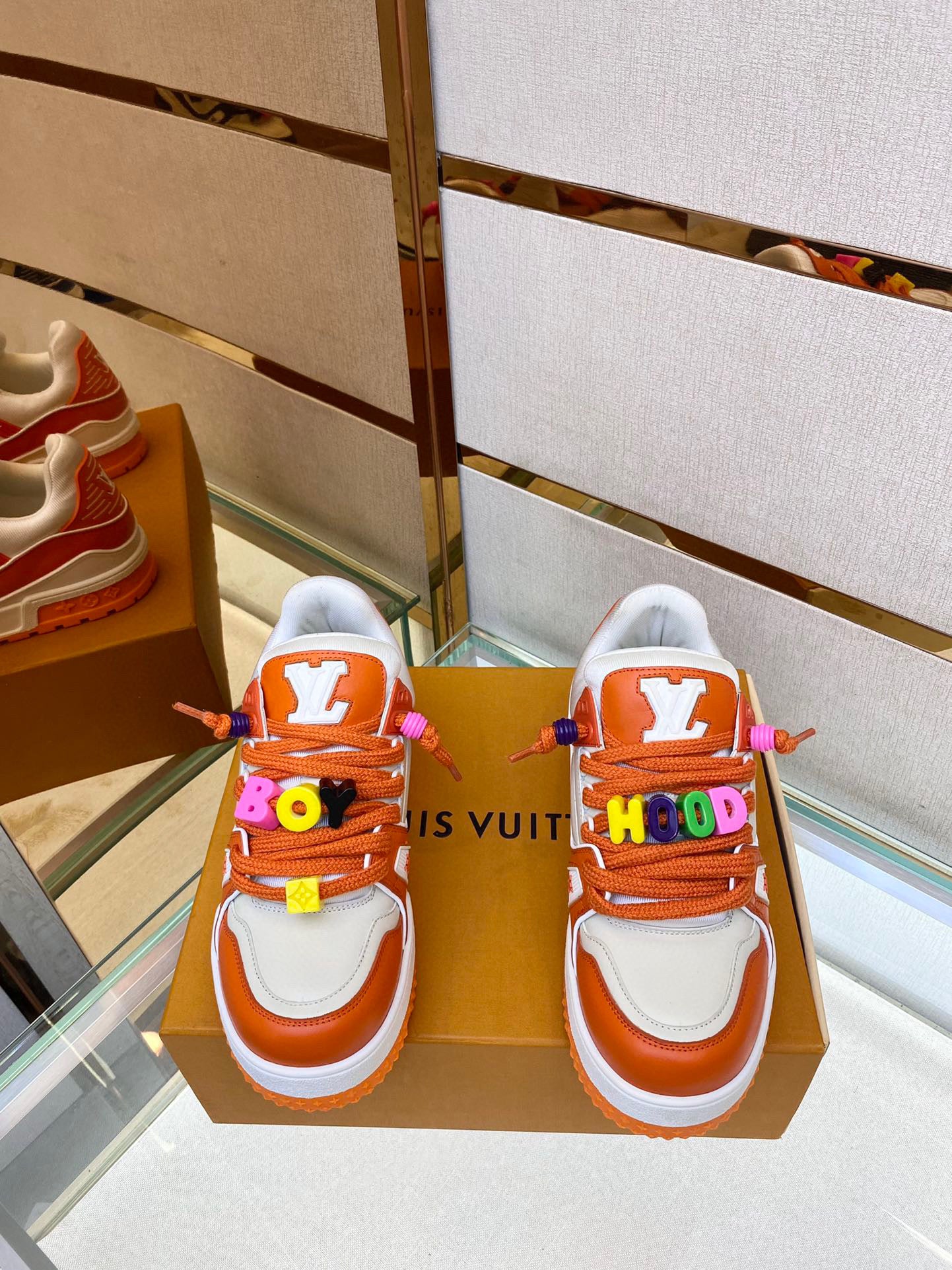 Louis Vuitton LV Trainer Maxi Orange