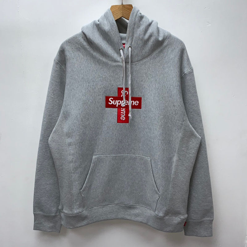 Supreme Cross Box Logo Hooded Sweatshirt