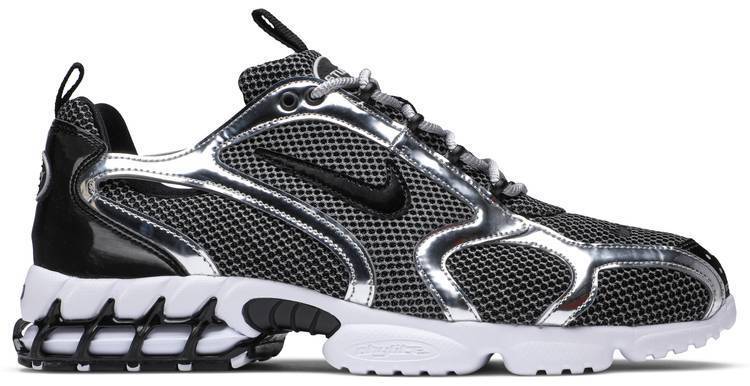 Stussy x Air Zoom Spiridon Caged 'Pure Platinum'