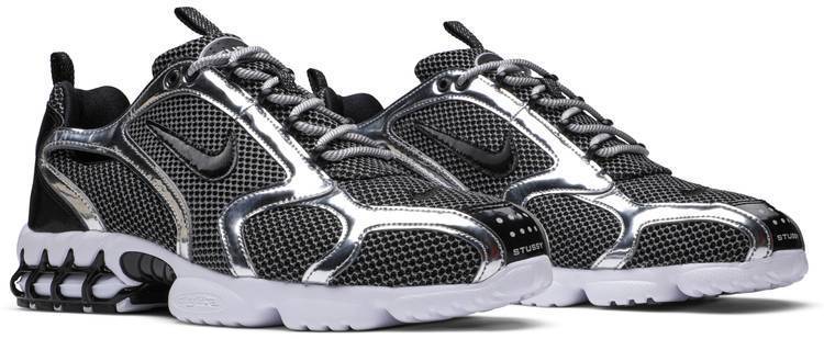 Stussy x Air Zoom Spiridon Caged 'Pure Platinum'