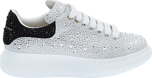Alexander McQueen Oversized Sneaker 'White Black Crystal'