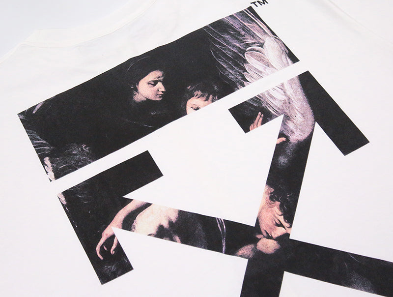 Off-White Oversized Fit Caravaggio Arrows T-shirt White/Multicolor