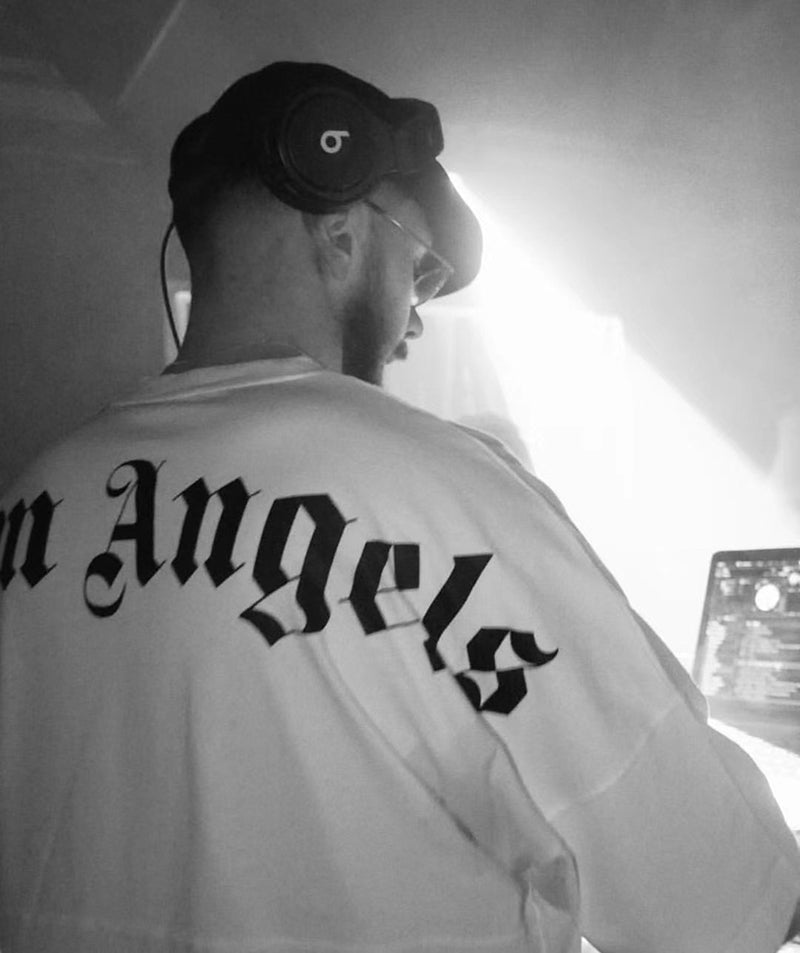 Palm Angels Logo Mock Neck Longsleeve T-Shirt