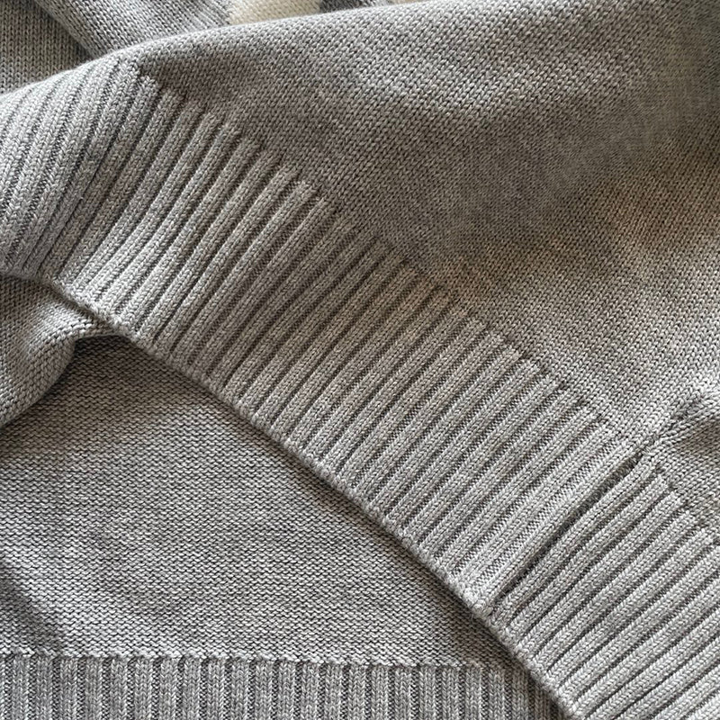 Off-White Diag Arrows Knit Sweater Black Light Grey / White