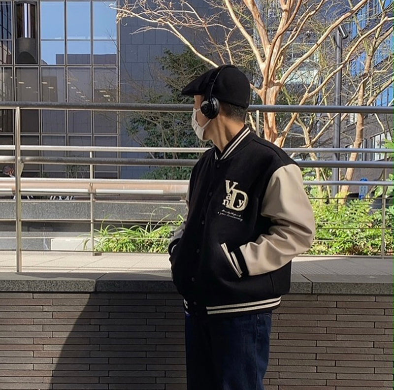 Vandy The Pink 4 Year Anniversary Varsity Jacket "Black Sail"