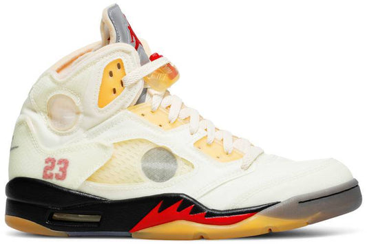Off White X Air Jordan 5 Sail