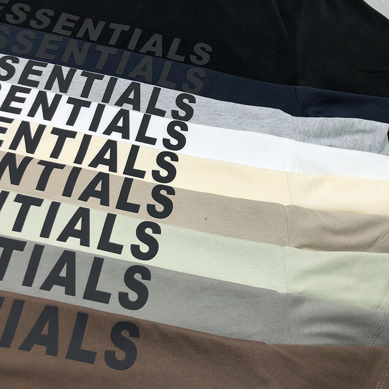 Fear of God Essentials Boxy T-Shirt Applique Logo 'Rain Drum'