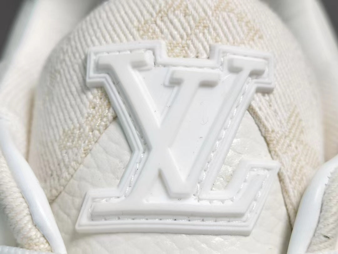 Louis Vuitton LV Made Trainer Monogram Denim White