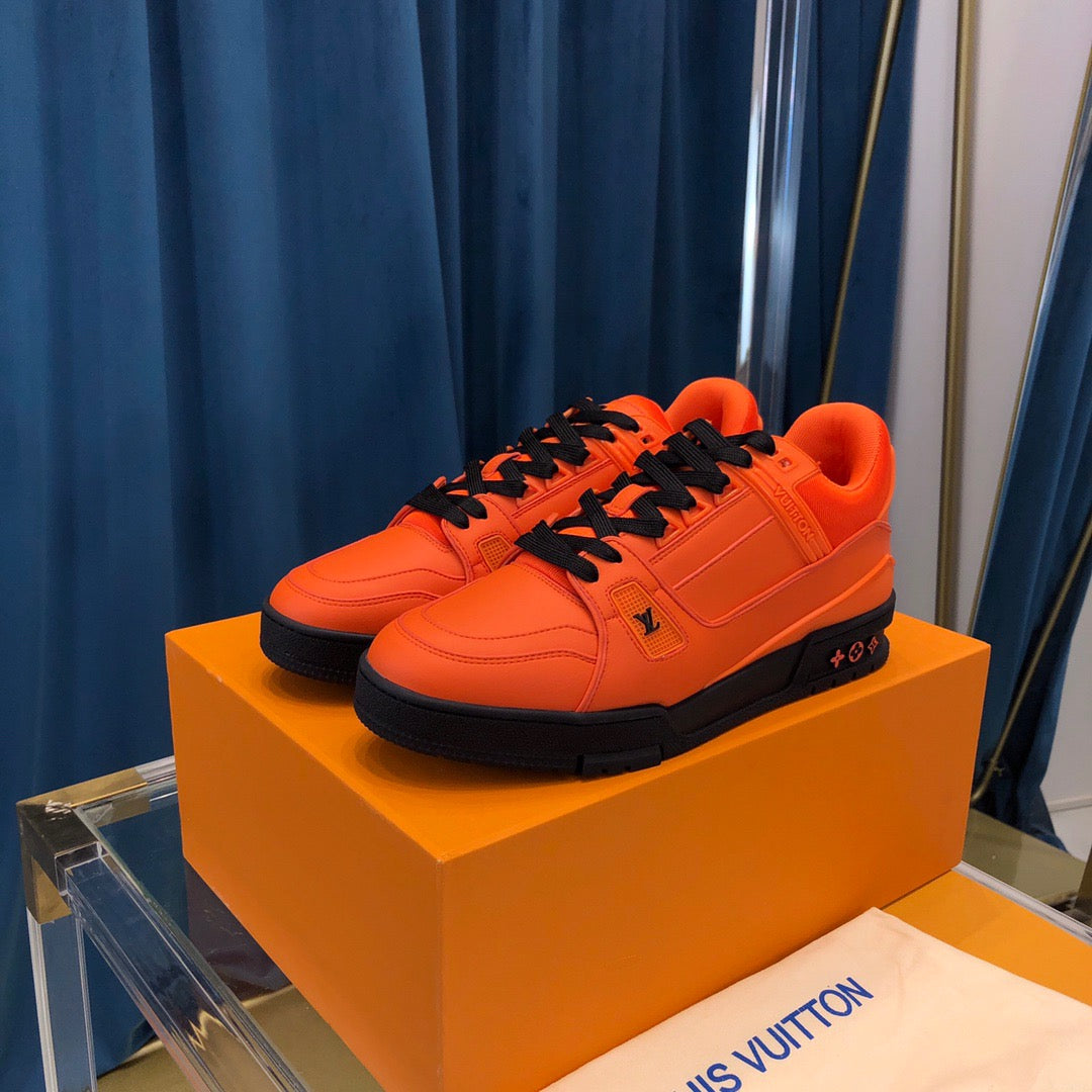 Louis Vuitton LV Trainer Orange Black