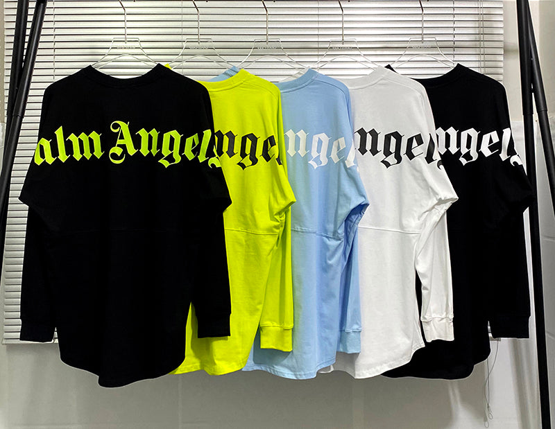 Palm Angels Logo Mock Neck Longsleeve T-Shirt