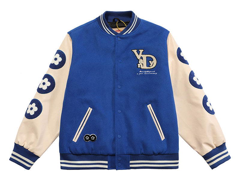 Vandy The Pink 4 Year Anniversary Varsity Jacket "Blue Sail"
