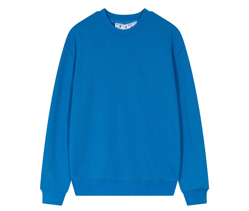 OFF-WHITE RUBBER STRIPES SKATE CREW SWEAT Black