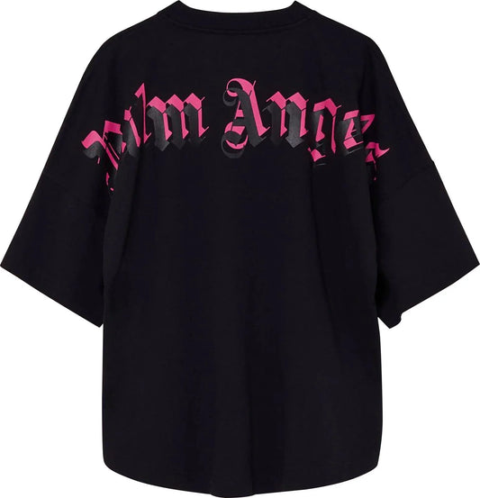 Palm Angels Doubled Logo Crewneck T-shirt