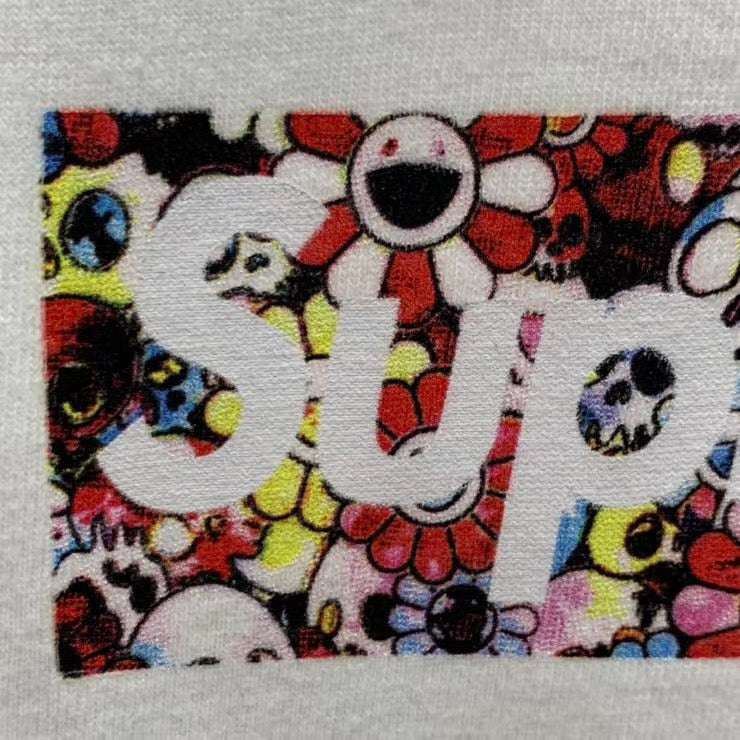 Supreme Takashi Murakami COVID-19 Relief Box Logo Tee White