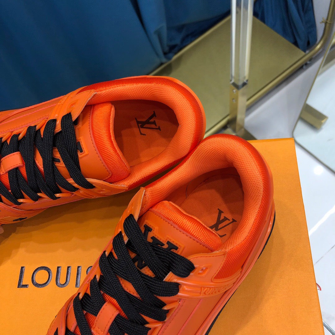 Louis Vuitton LV Trainer Orange Black
