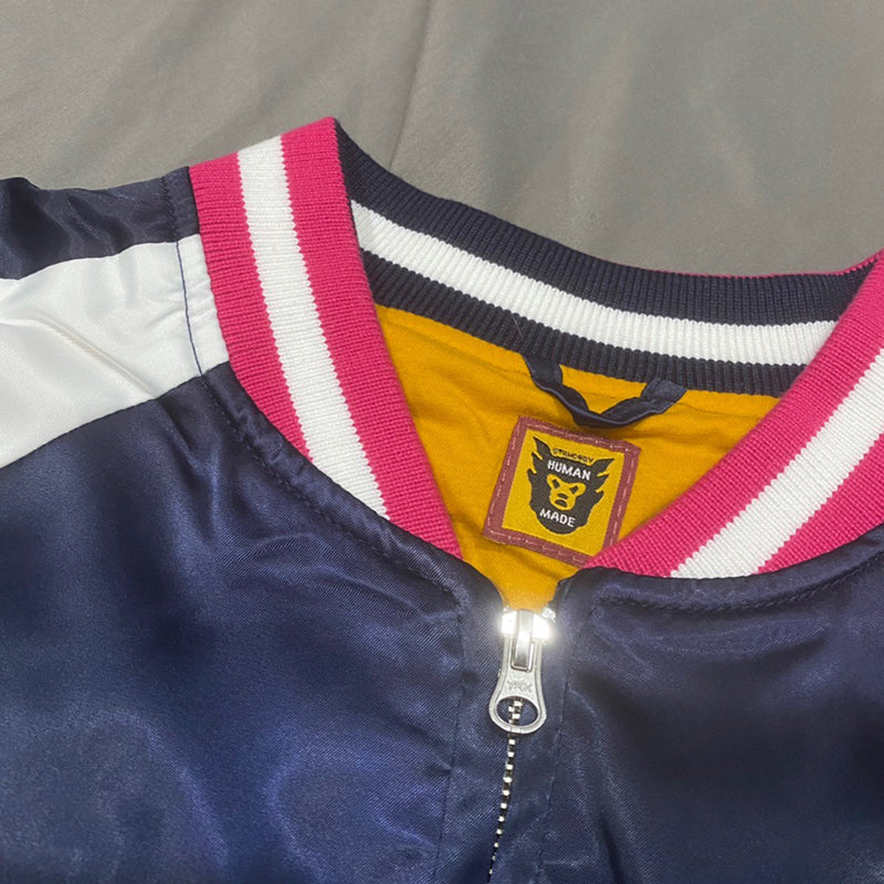 Human Made Girls Dont Cry Satin Varsity Jacket