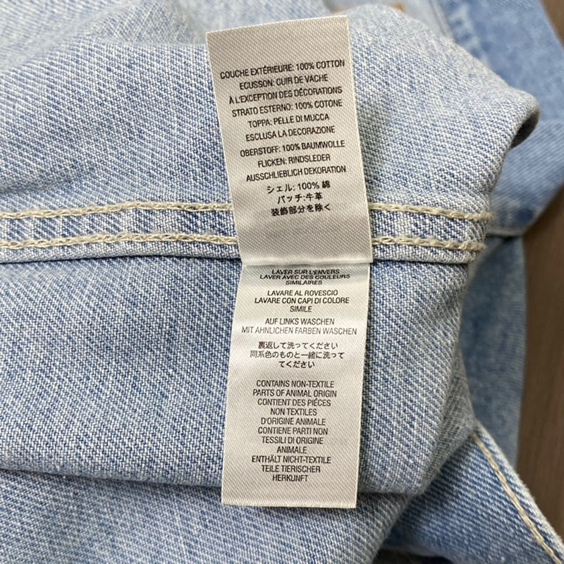 Supreme Burberry Denim Trucker Jacket Washed Blue