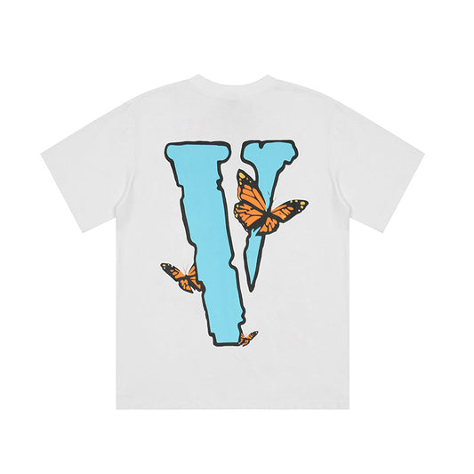 VLONE Blue Butterfly T-Shirt