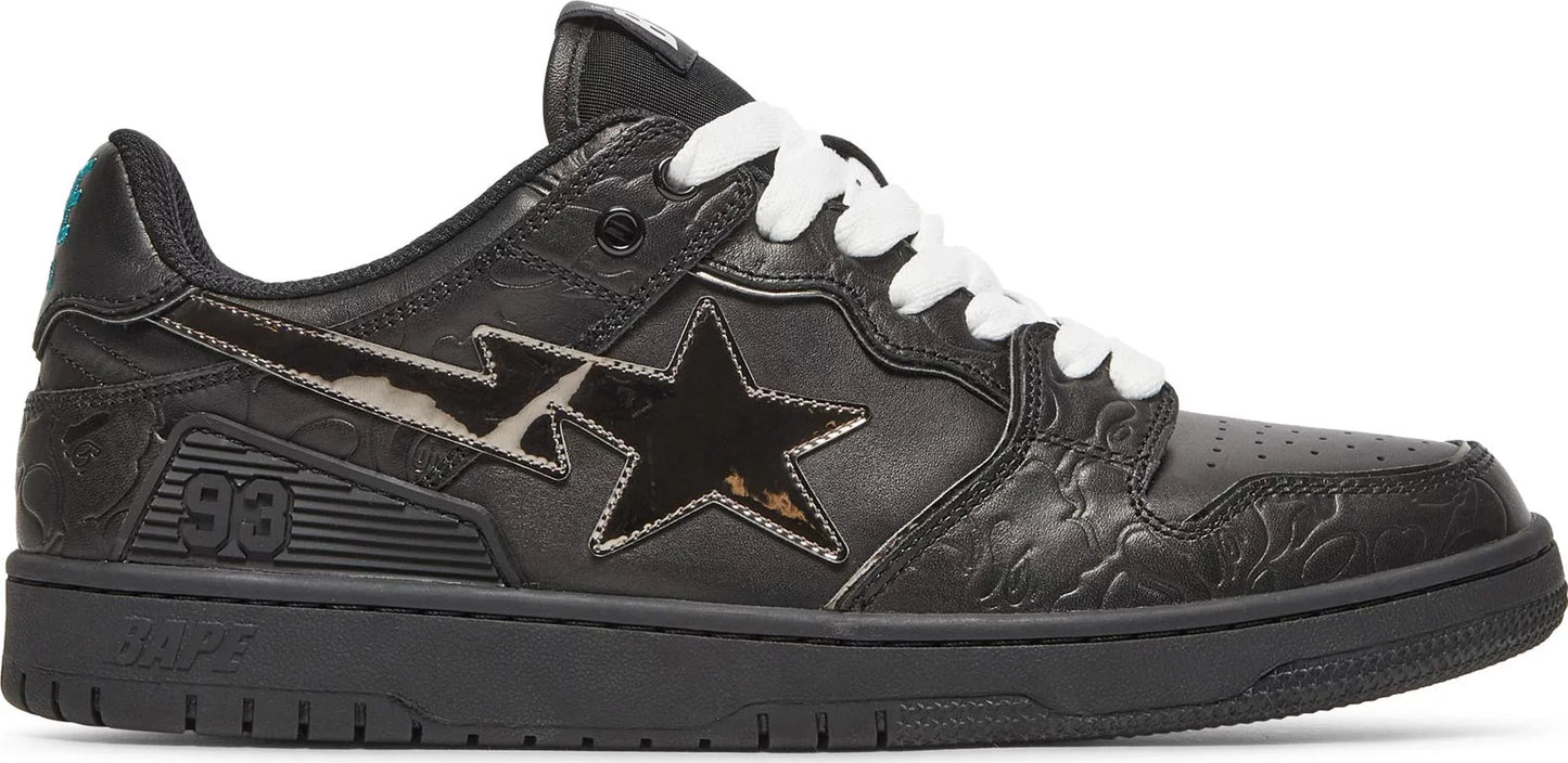 Sk8 Sta Low 'Black Silver'