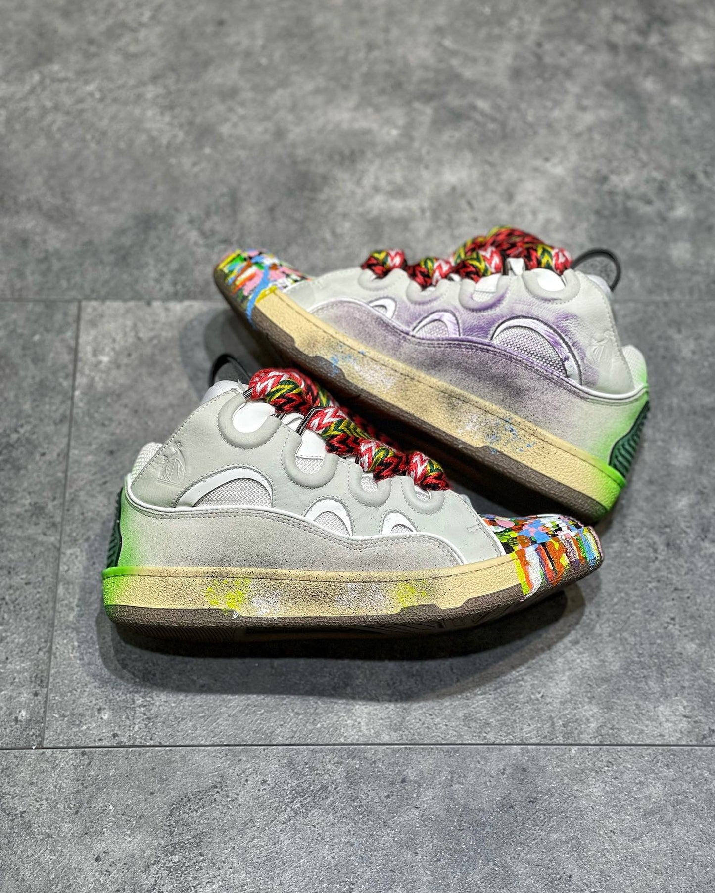 Gallery Dept. x Lanvin Curb 'Paint Drip - Optical White'