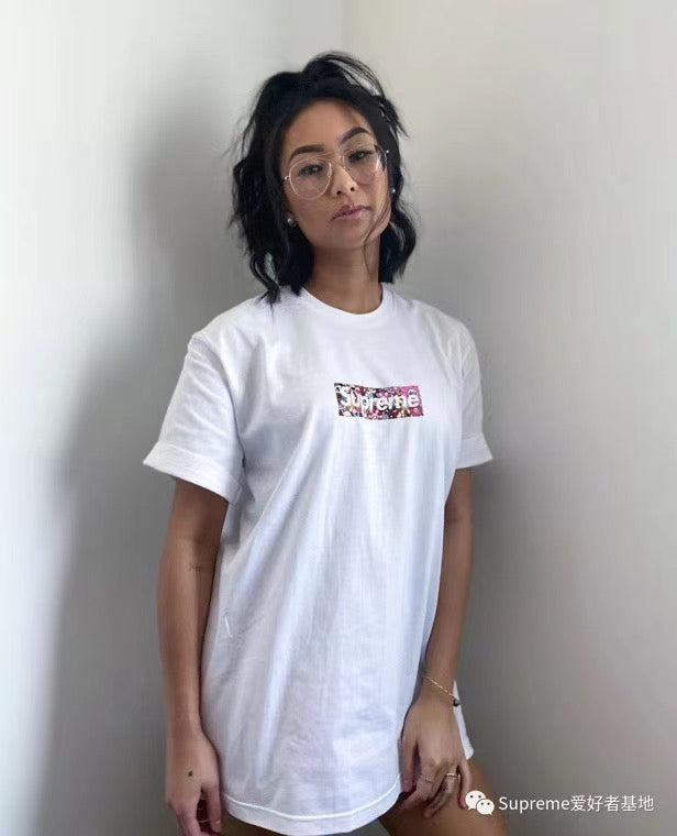 Supreme Takashi Murakami COVID-19 Relief Box Logo Tee White