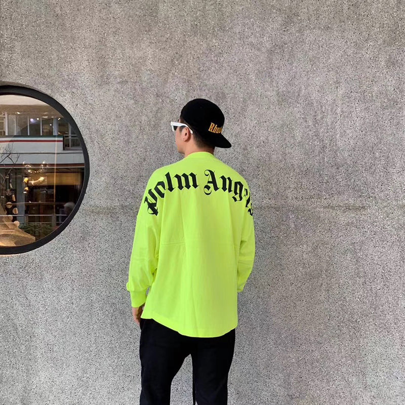 Palm Angels Logo Mock Neck Longsleeve T-Shirt