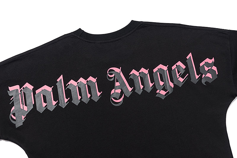 Palm Angels Doubled Logo Crewneck T-shirt